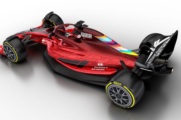 Ilustrasi mobil F1 2021, sayangnya harus diundur dikarenakan virus Corona