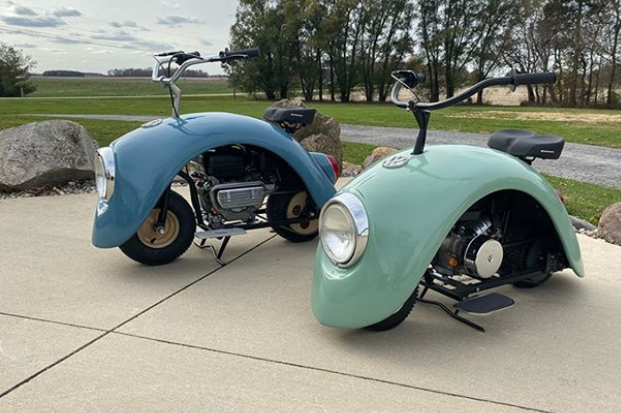 Volkspod, minibike yang terinspirasi dari VW Beetle.