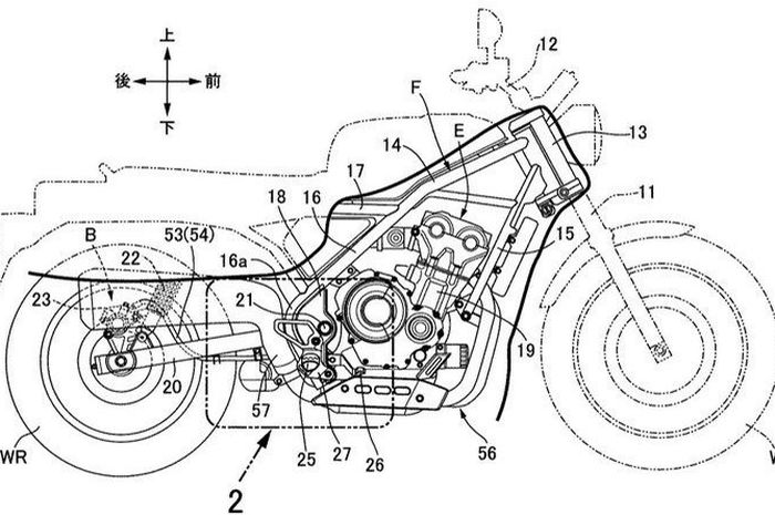 Desain Honda terbaru disetorkan ke Departemen Kekayaan Intelektual di Jepang.