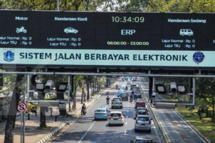 Ilustrasi jalan berbayar di Jakarta.