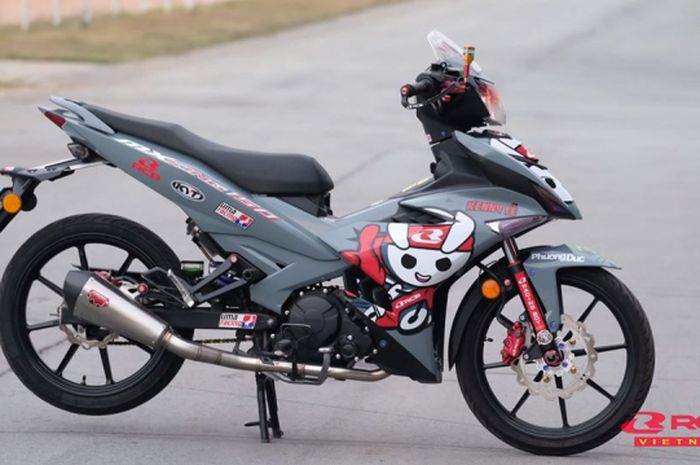 Yamaha MX King 150 dimodif pakai konsep Racingboy