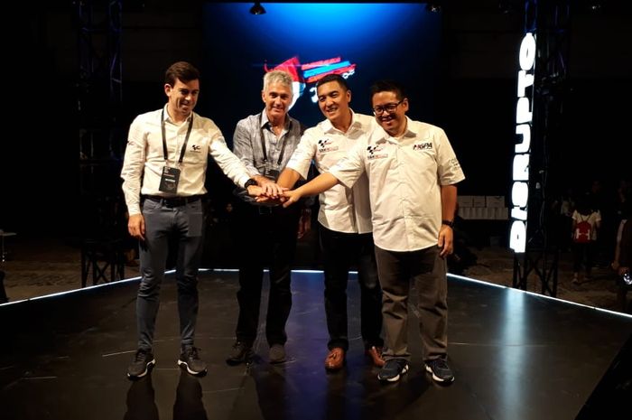 Perkenalan MandalikaGP Association (MGPA) sebagai badan di bawah ITDC yang ditunjuk untuk mengurusi persiapan MotoGP Indonesia 2021 dihadiri Carlos Ezpeleta (Direktur  Dorna Sport), Michael Doohan (legenda MotoGP), Abdulbar M. Mansoer (Direktur ITDC) dan Ricky Bahremsjah (CEO MGPA)