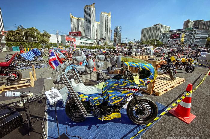 Kumpulan motor kustom di Bangkok Hot Rod Custom Show 2019