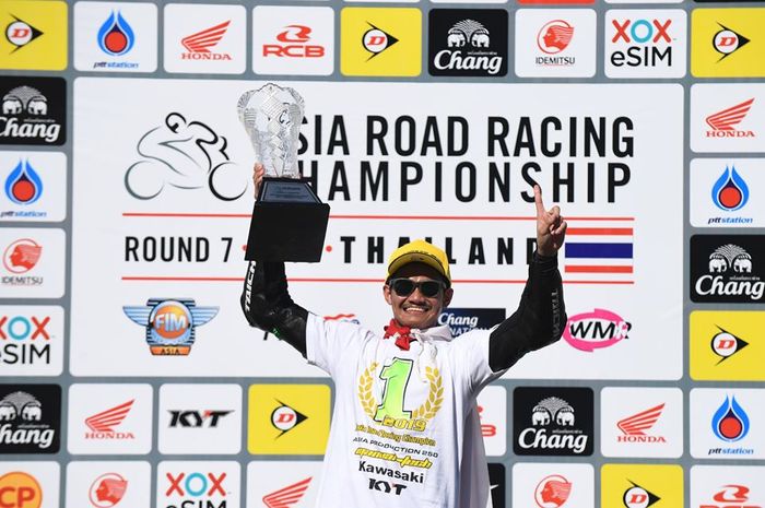 Andy Muhammad Fadly, tepati janjinya untuk menjadi juara Asia Road Racing Championship kelas AP250