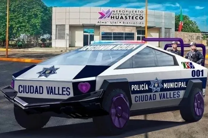 Desain Tesla CyberTruck Kepolisian Ciudad Valles