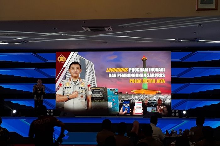 Kapolri Jenderal Idham Azis saat melaunching program inovasi dan pembangunan Sarpas Polda Metro Jaya