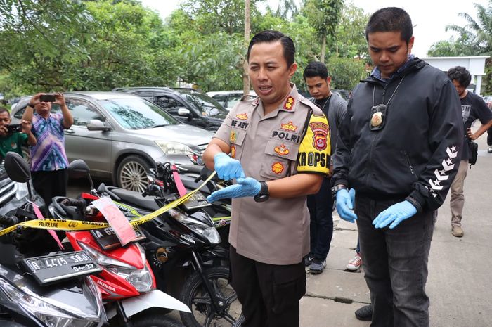 Sejumlah barang bukti diamankan di Polresta Tangerang