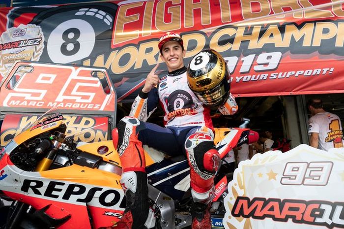 Marc Marquez meraih 6 gelar juara dunia MotoGP bersama Repsol Honda