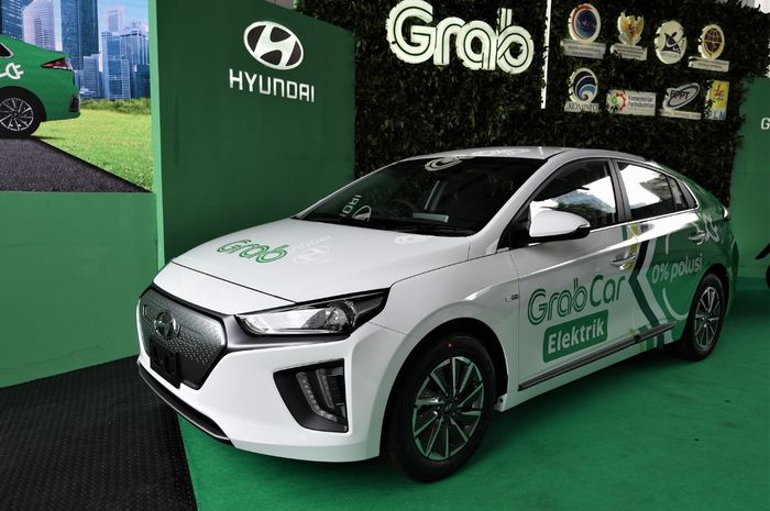 Hyundai IONIQ Electric yang bakal dipakai Grab Indonesia awal 2020 di Jakarta