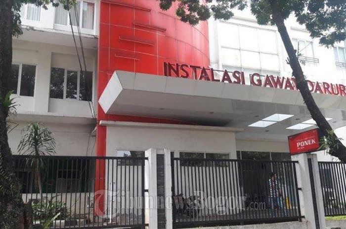 Suasana di IGD RS PMI Bogor, Minggu (15/12/2019) 