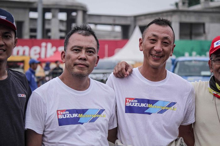 Takuya Ono (kiri) dan Satoshi Takeno gabung dalam tim Suzuki ORD Sport