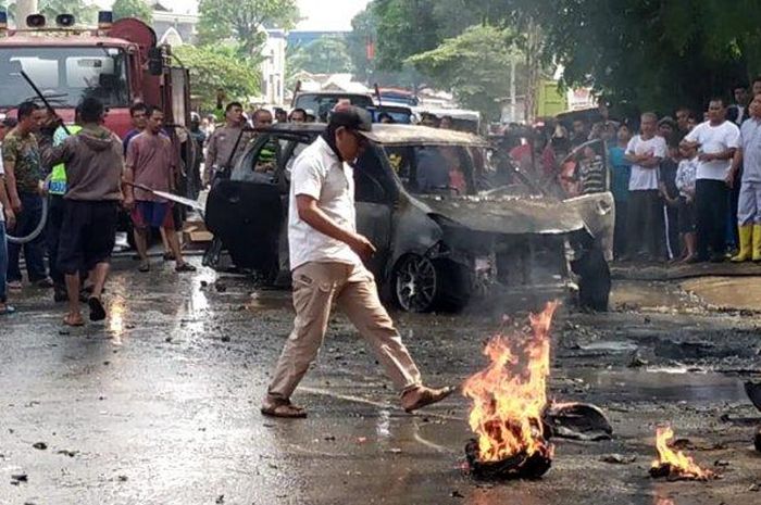 Toyota Avanza yang meledak karena bawa Pertalite 30 liter