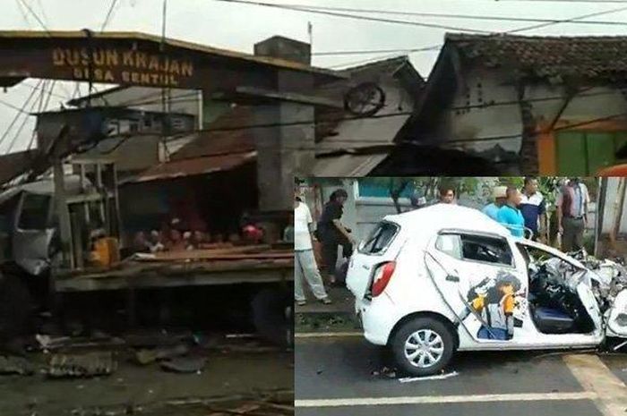 Kecelakaan beruntun antara truk, tiga mobil dan satu motor di Pasuruan 