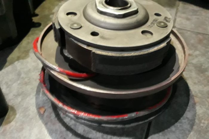 Per CVT hancur akibat v-belt putus