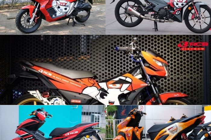 Kompilasi modifikasi motor bertabur part Racingboy