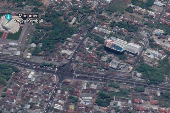 Perempatan di Monumen Jogja Kembali (Monjali) yang akan dibuat Tol Yogyakarta-Solo
