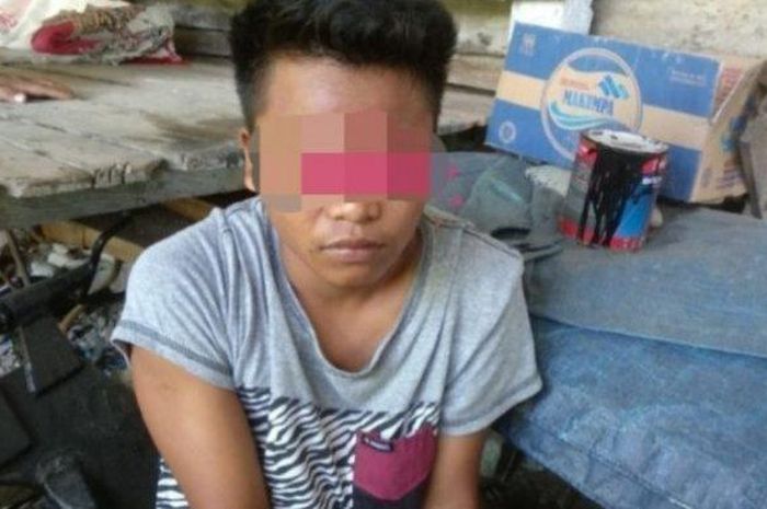 Tersangka AR pelaku pencabulan terhadap bocah di bawah umur