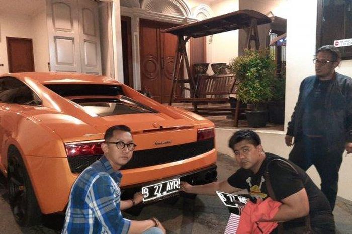 Lamborghini Gallardo milik AM tersangka penodongan pistol ke pelajar di Kemang
