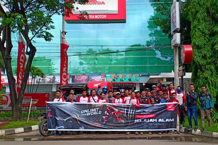 Astra Motor Sumatera Selatan lokasi start elajah Alam Bersama Honda CRF