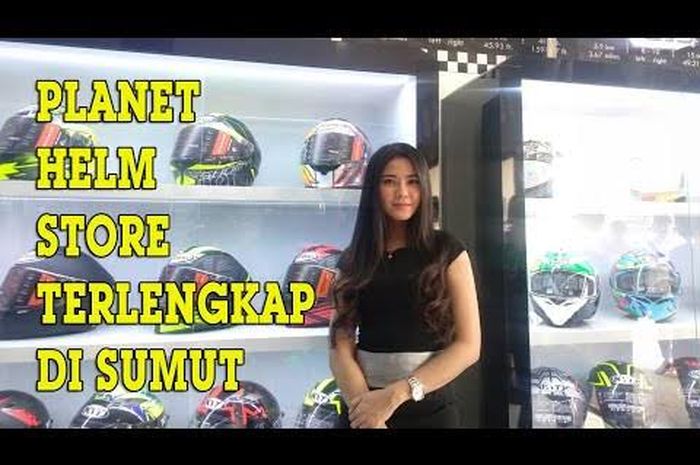 Planet Helm pertama di Kota Medan telah diresmikan, Minggu (12/1/2020).