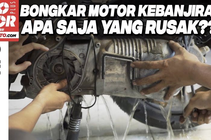 Video baru bongkar motor kebanjiran