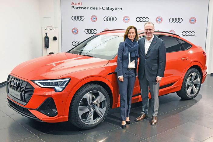 Audi akan memberikan mobil listrik Audi e-tron pada pemain Bayern Munchen tahun ini