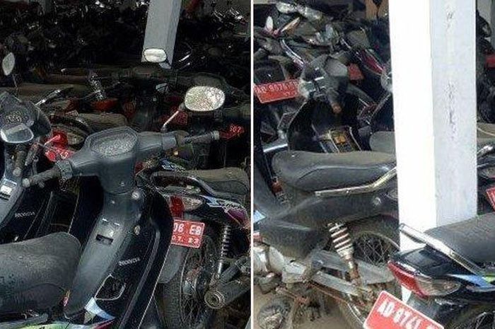Ratusan Honda Supra X mangkrak berdebu di Sukoharjo