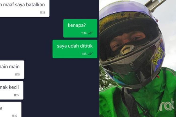 Kena prank oleh anak kecil, driver ojol curhat di Twitter