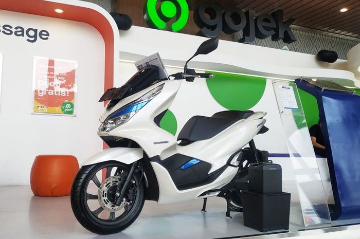 Honda PCX Electric mulai tes uji coba layanan GoRide(KOMPAS.com/Gilang)