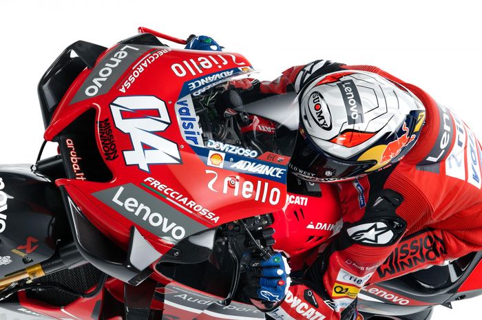 Andrea Dovizioso ubah motif helm dan corak pada nomor start