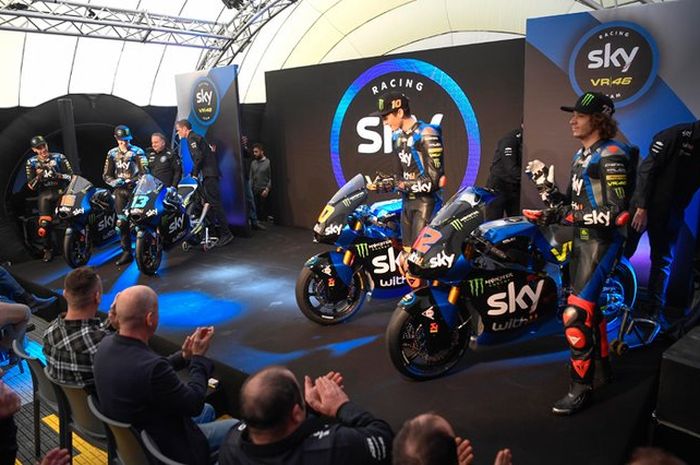 Tim milik Valentino Rossi, Sky Racing VR46 mengusung 4 pembalap untuk di kelas Moto2 dan Moto3 2020