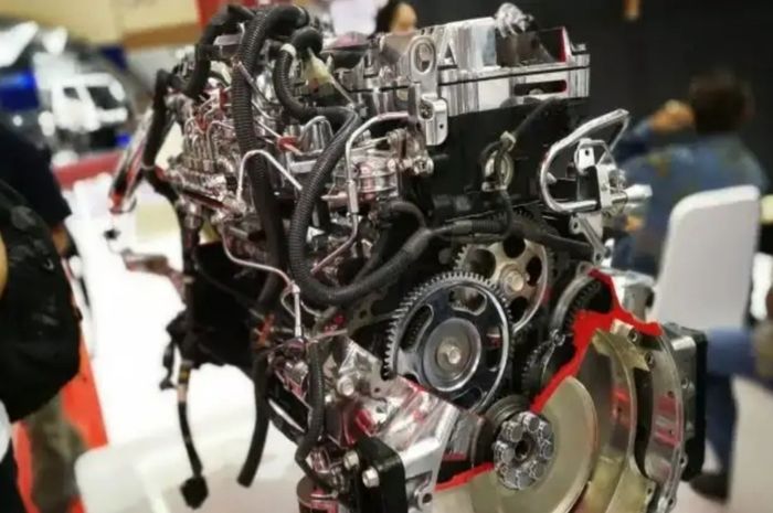 Ilustrasi mesin diesel common rail Isuzu