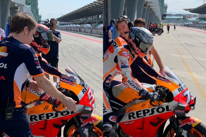 Marc Marquez dan Alex Marquez di hari pertama tes Sepang 