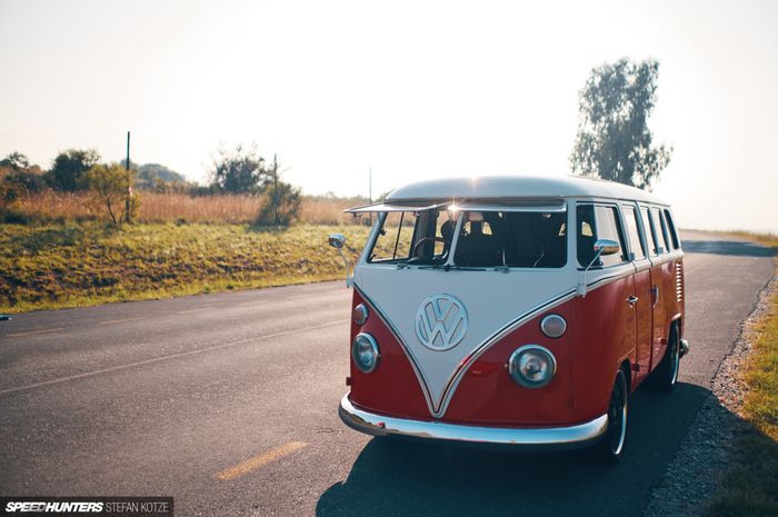 Modifikasi VW Kombi dengan aura Porsce