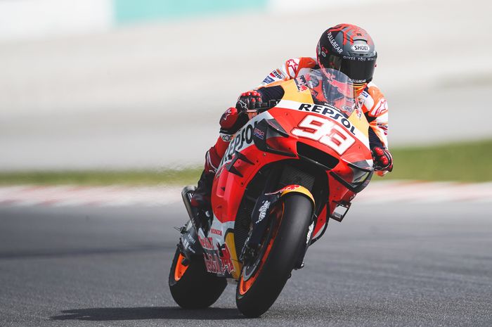 Marc Marquez pada tes pramusim di Sepang