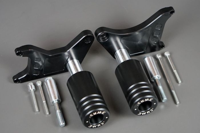 Frame slider WR3 Yamaha XSR 155, terdiri dari bagian kanan dan kiri 