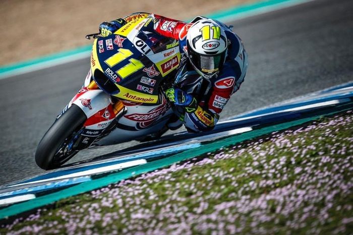 Mantan murid Valentino Rossi, Nicolo Bulega tampil impresif di tes private Moto2 Jerez