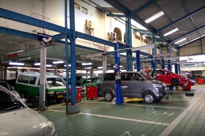 Suasana bengkel di PT Samekarindo Indah Balikpapan.