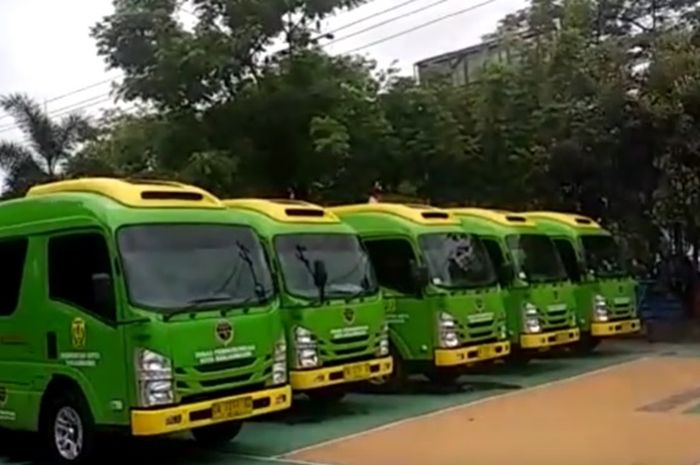 Bus Rapid Transit (BRT) Banjarmasin sudah resmi mengaspal.