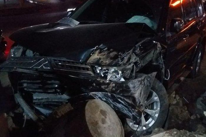 Mitsubishi Pajero Sport wakil bupati Aceh Tamiang, HT Insyafuddin kecelakaan