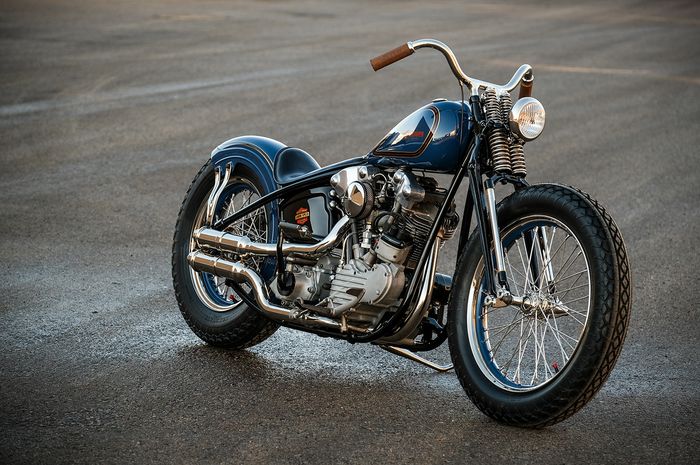 Bodywork hasil kustom semua Harley-Davidson Knucklehead dari Union Speed &amp; Style