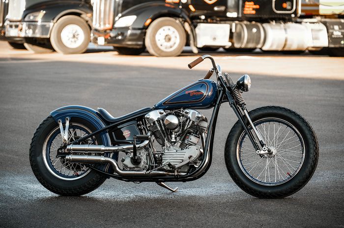 Super Ganteng Harley Davidson Knucklehead Ala Motor Balap Era 40an Semua Halaman Gridoto Com