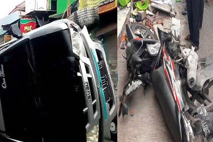 Lalu lintas di jalan Raya Sutorejo 120 Surabaya, sempat tersendat lantaran mobil Isuzu Phanter L 1170 CL yang telibat kecelakaan lalu lintas itu terguling. 