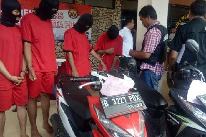 4 Pelaku jambret wilayah Sawah Besar yang dibekuk polisi karena meresahkan