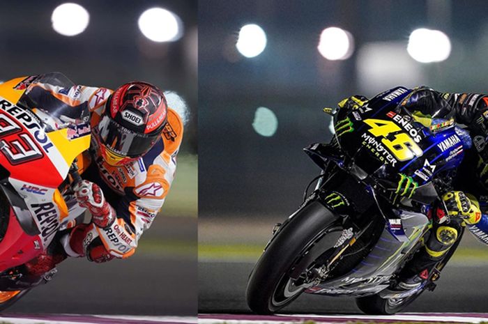 Marc Marquez dan Valentino Rossi 