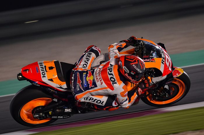 Marc Marquez di tes MotoGP Qatar