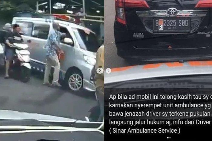 Sopir ambulans bawa jenazah dipukul pengendara  