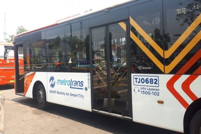Ilustrasi bus Transjakarta