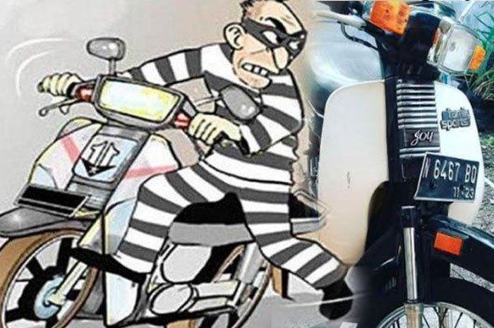 Biter Joy tahun 1983 ini jadi sasaran maling, karena parkir di pinggir jalan