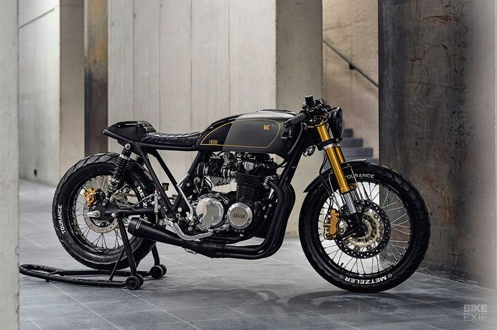 Honda CB550 Cafe Racer garapan Cardsharper Customs